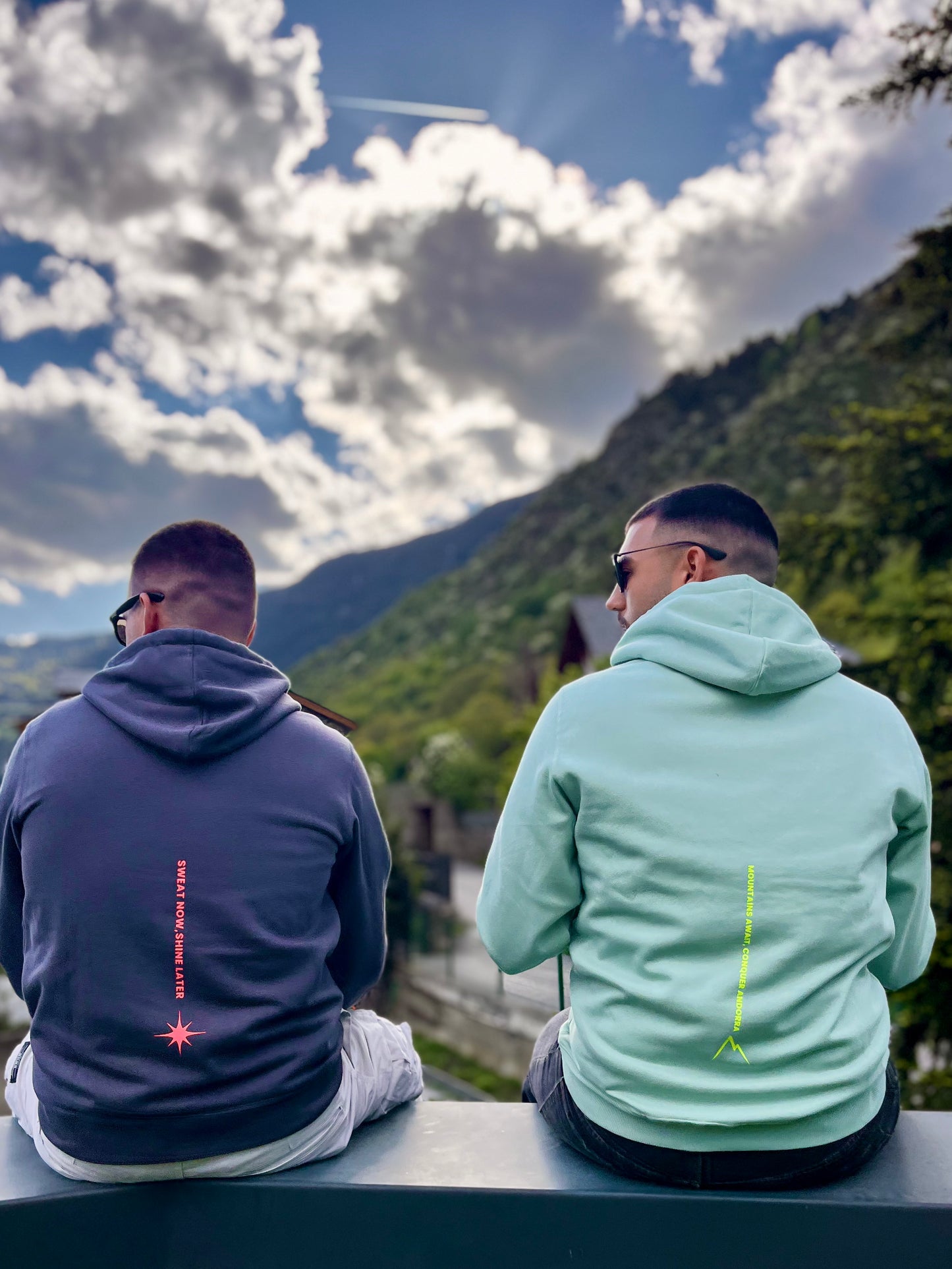 💥 Sudadera Gris & Fucsia